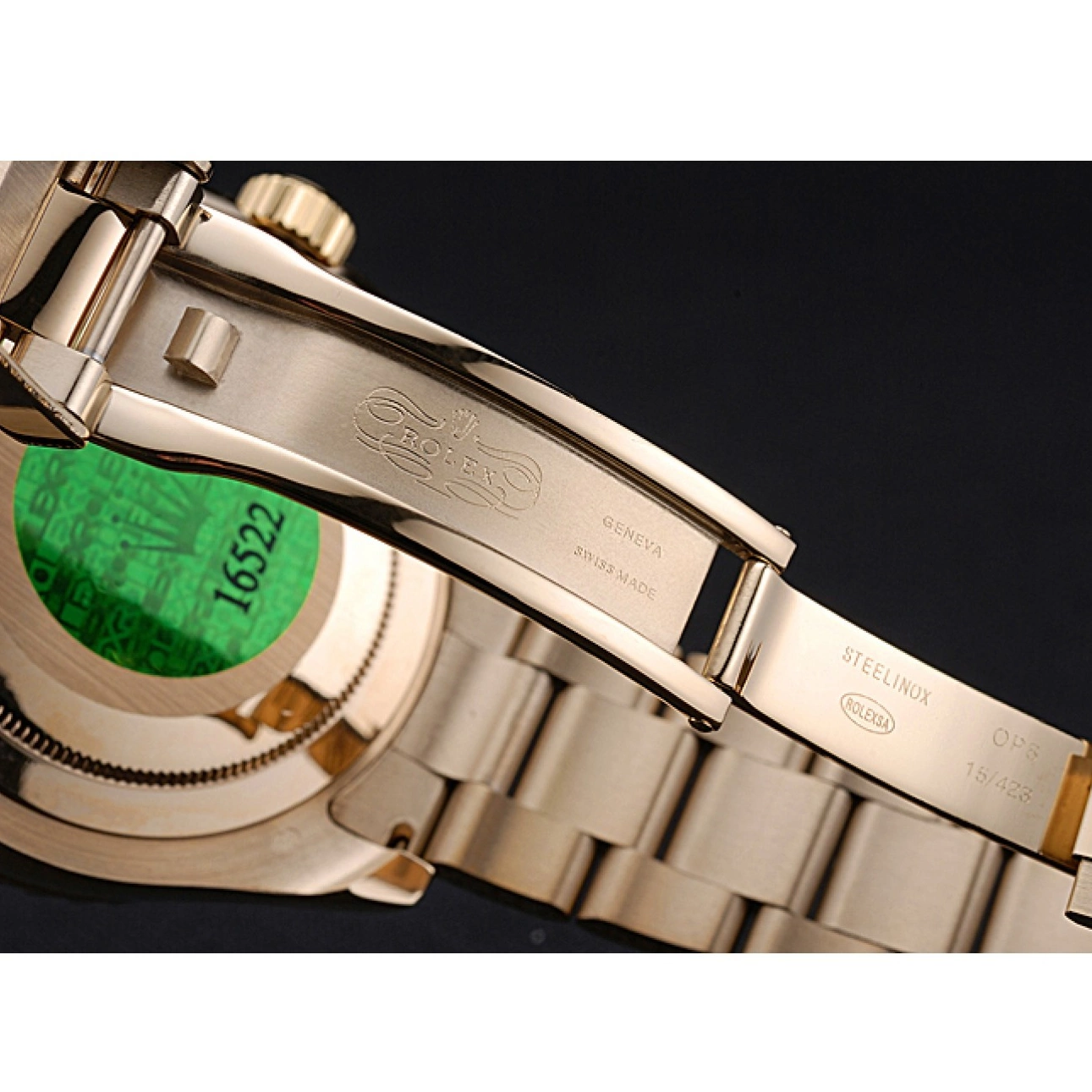 Aaa replica watch Rolex Yachtmaster Bracelet White Bezel II 622271 Blue Gold Dial 0825